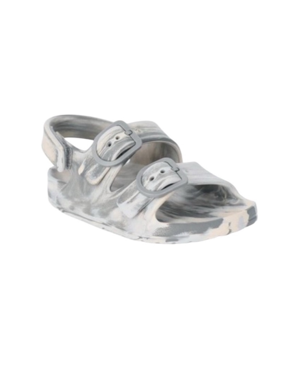 wonder nation Silver Marble Toddler Sandals with Buckles